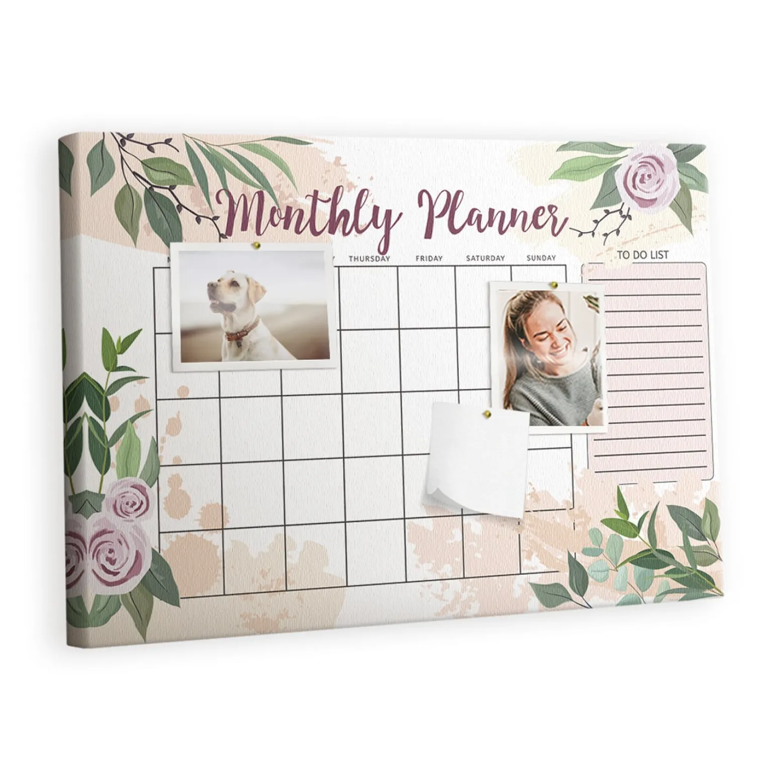 Tablica korkowa 60x40 cm organizer + pinezki Planer