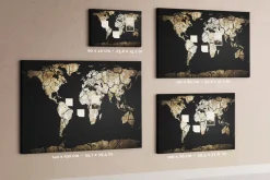 Tablica korkowa z nadrukiem do kuchni + pinezki Mapa