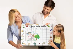 Tablica korkowa z nadrukiem planer + pinezki Organizer