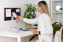 Tablica korkowa z nadrukiem planer + pinezki Organizer