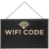 Tablica kredowa czarna WIFI CODE, 35 x 22 cm