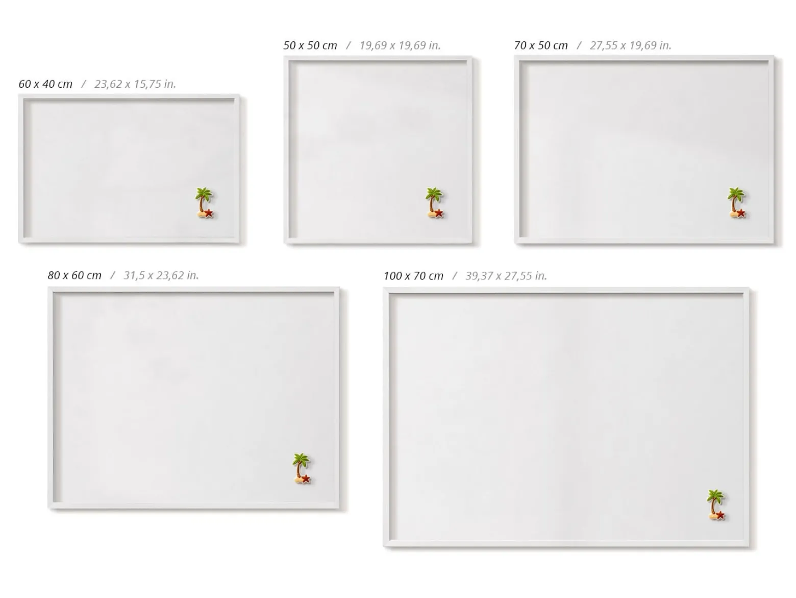 Tablica magnetyczna na ścianę, kolor biały, biała ramka, 70x50, Tulup