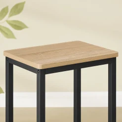 Taboret barowy OSKAR 2 szt. dąb sonoma do kuchni i jadalni styl loft