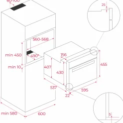 TEKA Piekarnik z funkcją mikrofal HLC 8440 C FBK czarne szkło 111160028 *