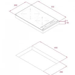 TEKA Płyta indukcyjna 30cm IZC 32600 MST czarne szkło 112510022 *
