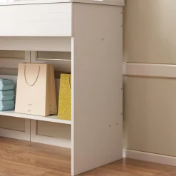 Toaletka kosmetyczna makijażu wizażu z lustrem led nowoczesna 110 cm