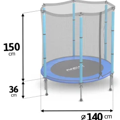 Trampolina ogrodowa z siatką zewn. Neo-Sport 140cm 4,5ft