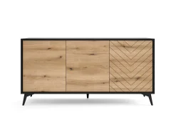 Trzydrzwiowa komoda Diamond K154 w stylu skandynawskim