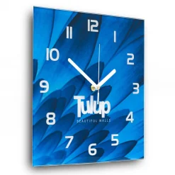 Tulup Zegar ścienny cichy kwadrat do salonu - 30x30 cm