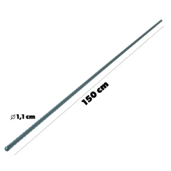 Tyczka Podpórka Roślin Stal Powlekana 150cm 5szt