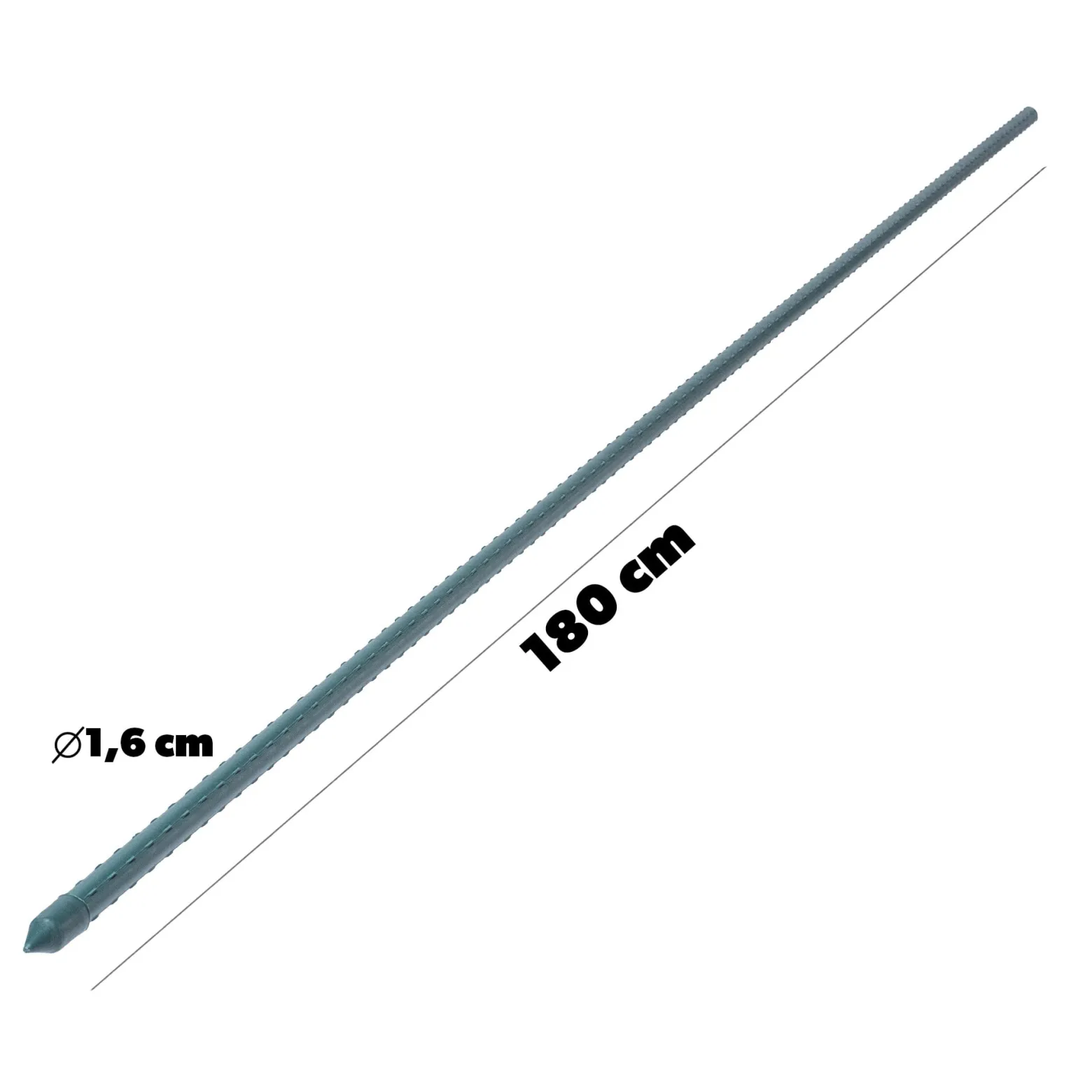 Tyczka Podpórka Roślin Stal Powlekana 180cm 10szt