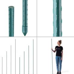 Tyczka Podpórka Roślin Stal Powlekana 180cm 10szt