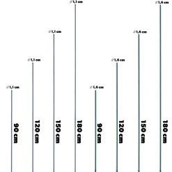 Tyczka Podpórka Roślin Stal Powlekana 180cm 15szt