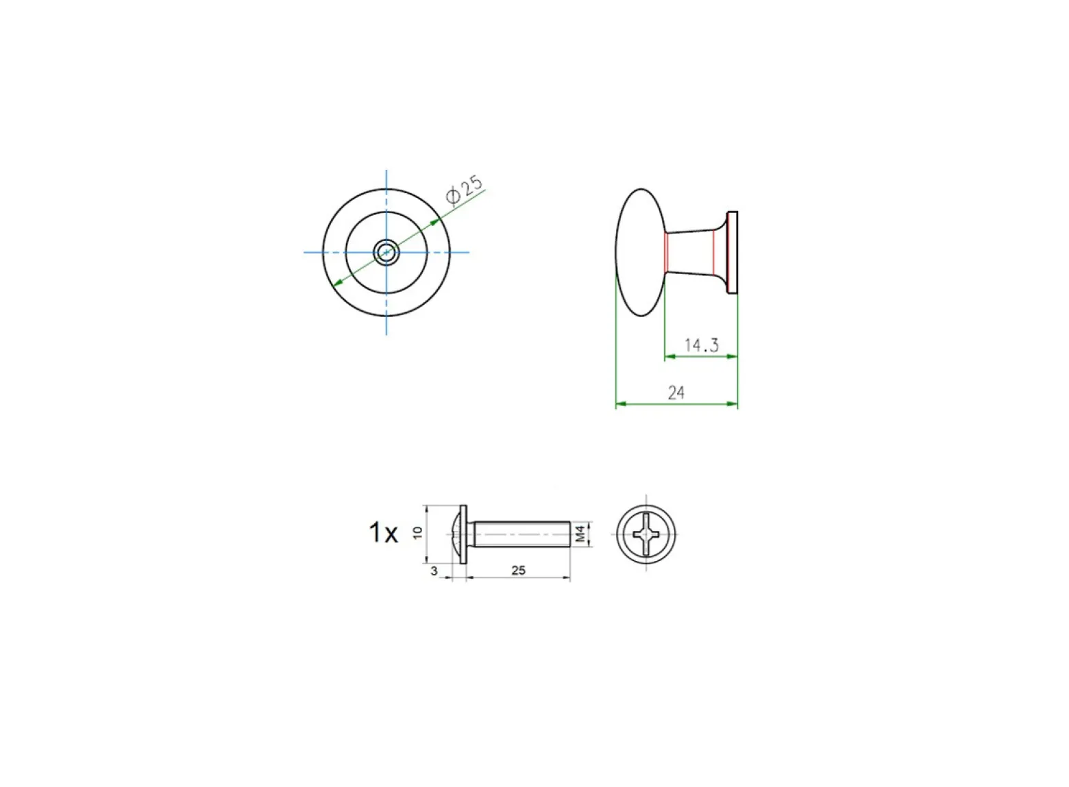 Uchwyt meblowy SCHWINN Z287 0000 Żółty półpołysk proszek PZ1