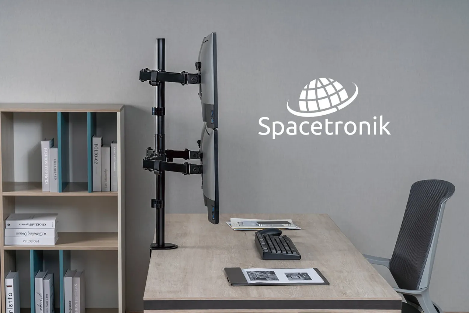 Uchwyt na cztery monitory VESA Spacetronik SPA-140