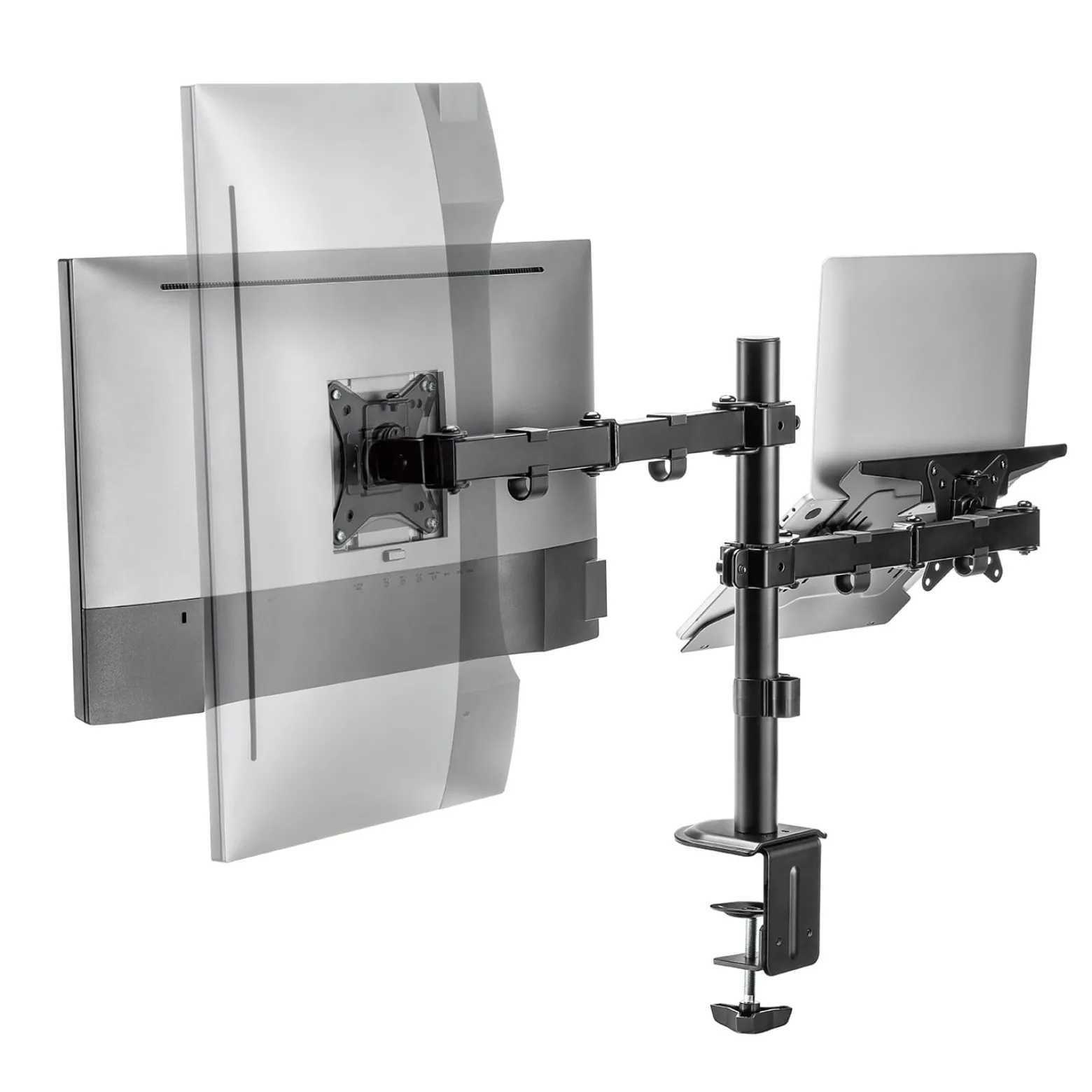 Uchwyt na monitor i laptop regulowany Spacetronik SPA-121