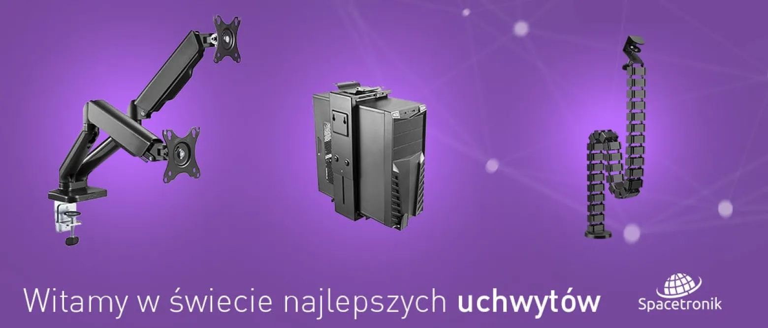 Uchwyt na monitor i laptop regulowany Spacetronik SPA-121