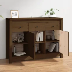 VidaXL Komoda miodowy brąz 100x35x74 cm