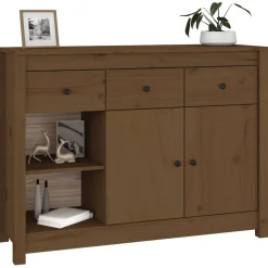 VidaXL Komoda miodowy brąz 100x35x74 cm