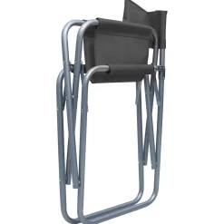 VidaXL Krzesło ogrodowe Szary Metal