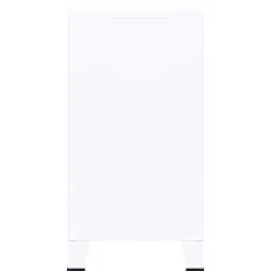 VidaXL Szafka na dokumenty Biały 75 x 40 x 80 cm Stal