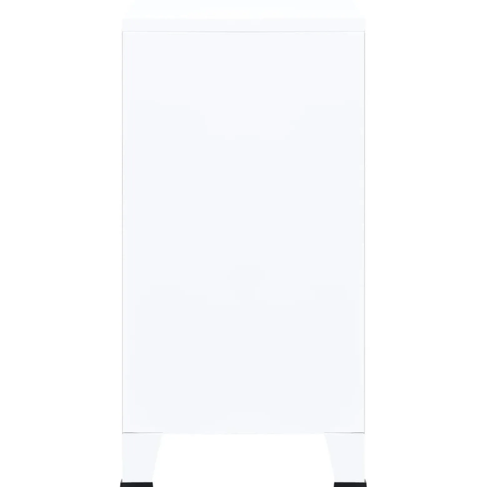 VidaXL Szafka na dokumenty Biały 75 x 40 x 80 cm Stal