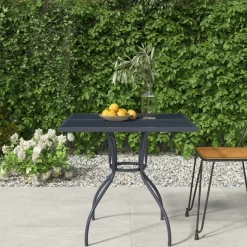 VidaXL Antracyt 80 x 80 x 72.5 cm Stal