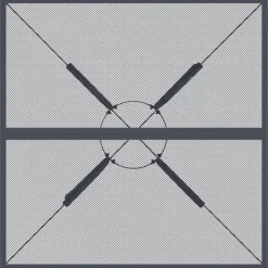 VidaXL Antracyt 80 x 80 x 72.5 cm Stal