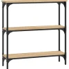 VidaXL Brąz 75 x 22.5 x 75 cm Materiał drewnopochodny