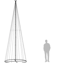 VidaXL choinka stożkowa Wielokolorowe 500 x 160 cm