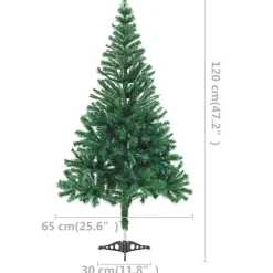 VidaXL Choinka Zielony 120 x 65 cm