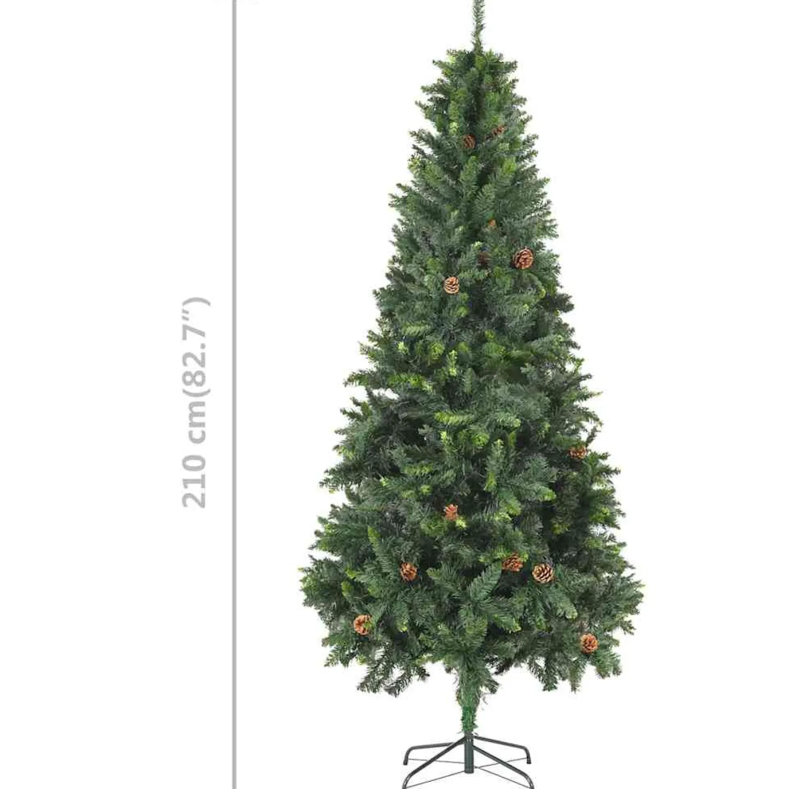 VidaXL Choinka Zielony 210 x 119 cm