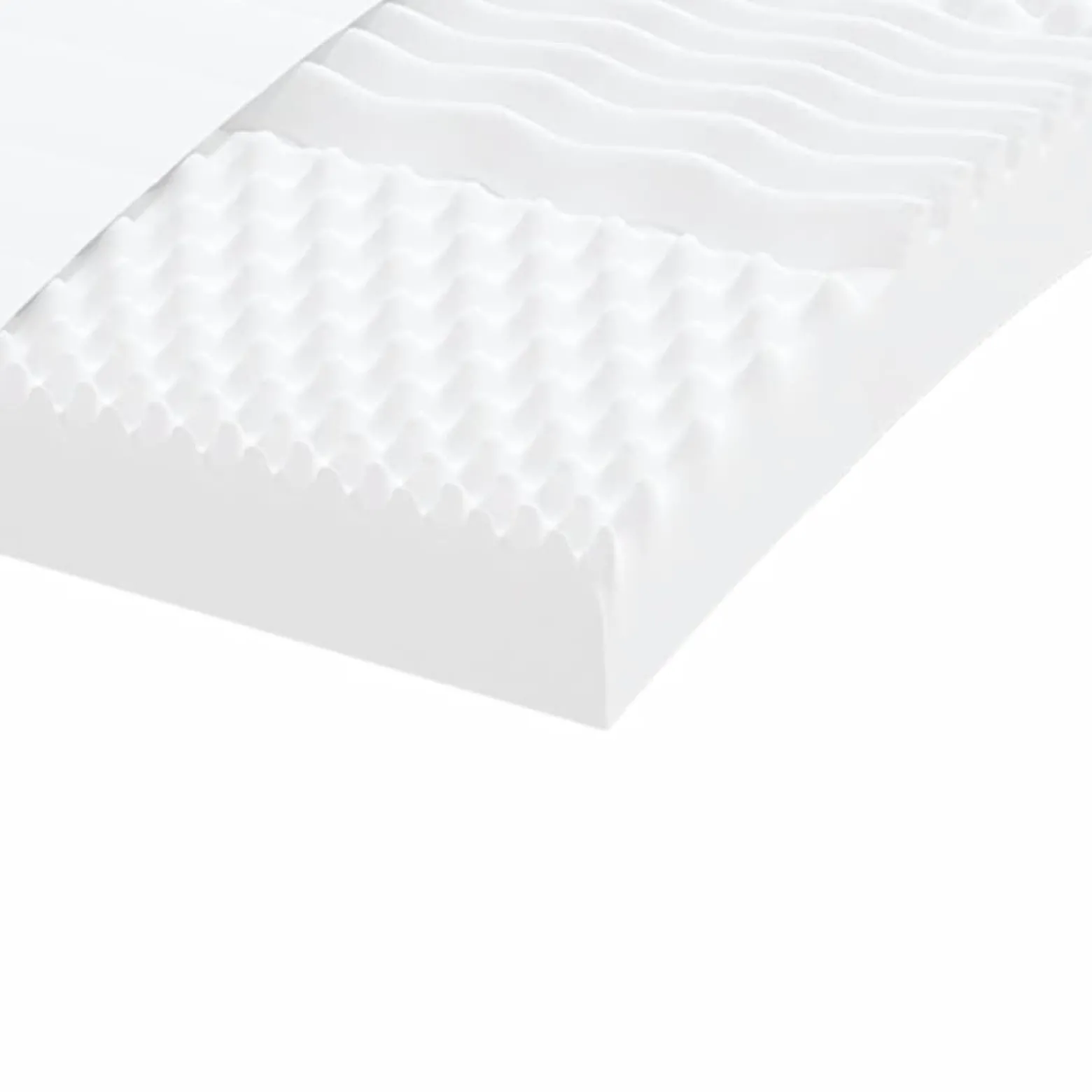 VidaXL Materace piankowe 2 szt. białe 100x200 cm