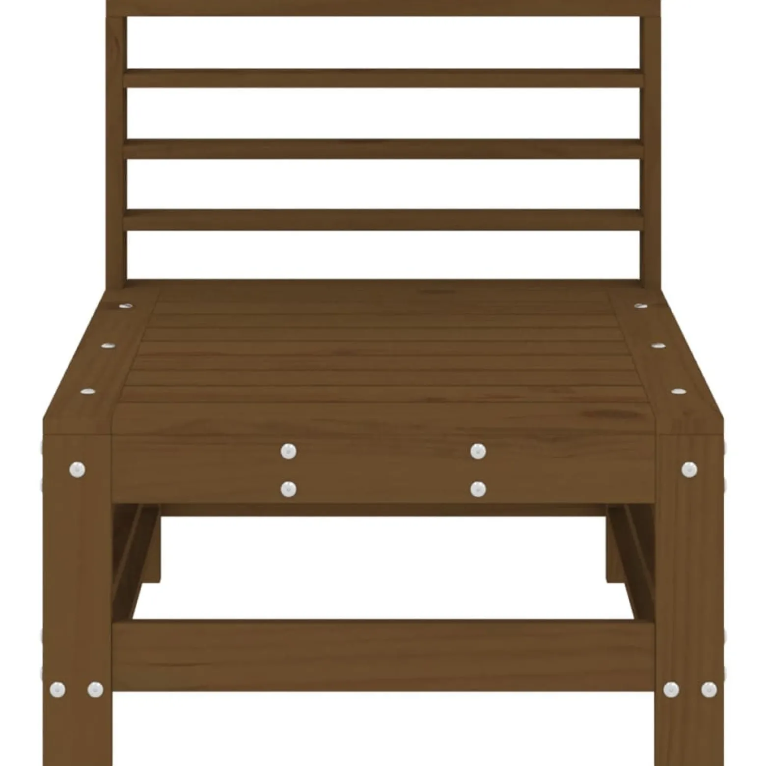 VidaXL Ogrodowa sofa środkowa miodowy brąz