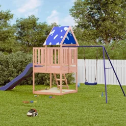 VidaXL ogrodowy plac zabaw Brąz Drewno daglezjowe
