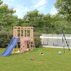 VidaXL ogrodowy plac zabaw Brąz Drewno daglezjowe