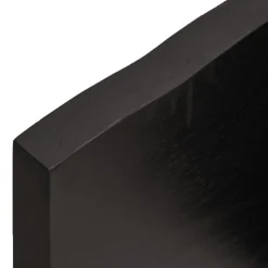 VidaXL Półka ciemnobrązowa 80x60x(2-4) cm