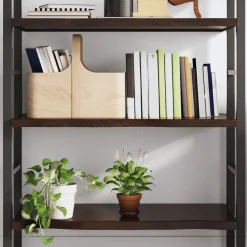 VidaXL Półka ciemnobrązowa 80x60x(2-4) cm