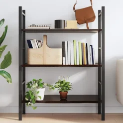 VidaXL Półka ciemnobrązowa 100x60x2 cm wykończone