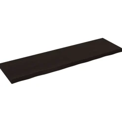VidaXL Półka ciemnobrązowa 180x50x(2-6) cm wykończone