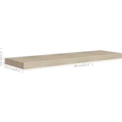VidaXL Półka ścienna Brąz 90 x 23.5 x 3.8 cm MDF