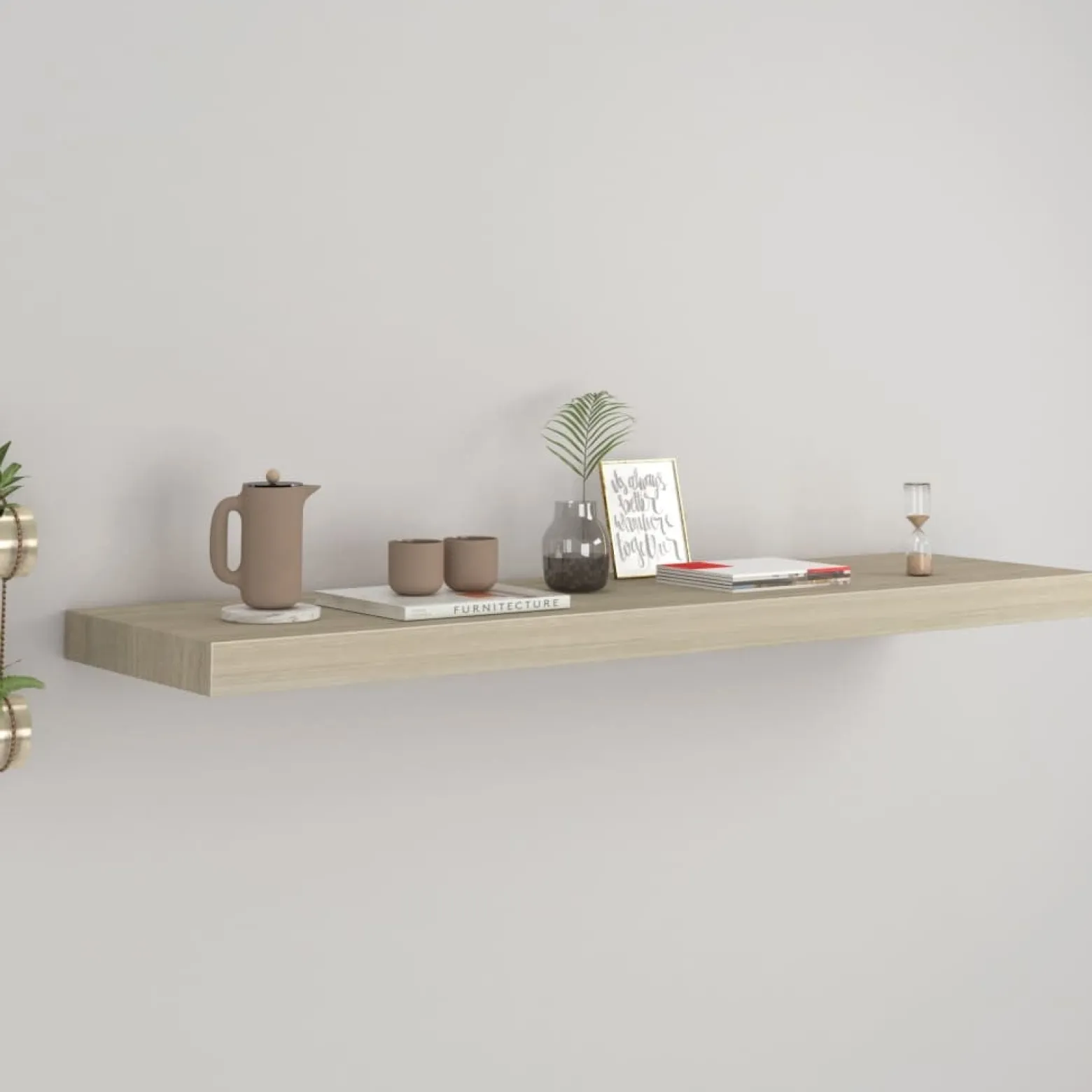 VidaXL Półka ścienna Brąz 90 x 23.5 x 3.8 cm MDF