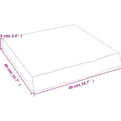 VidaXL Półka 40x40x(2-6) cm surowe