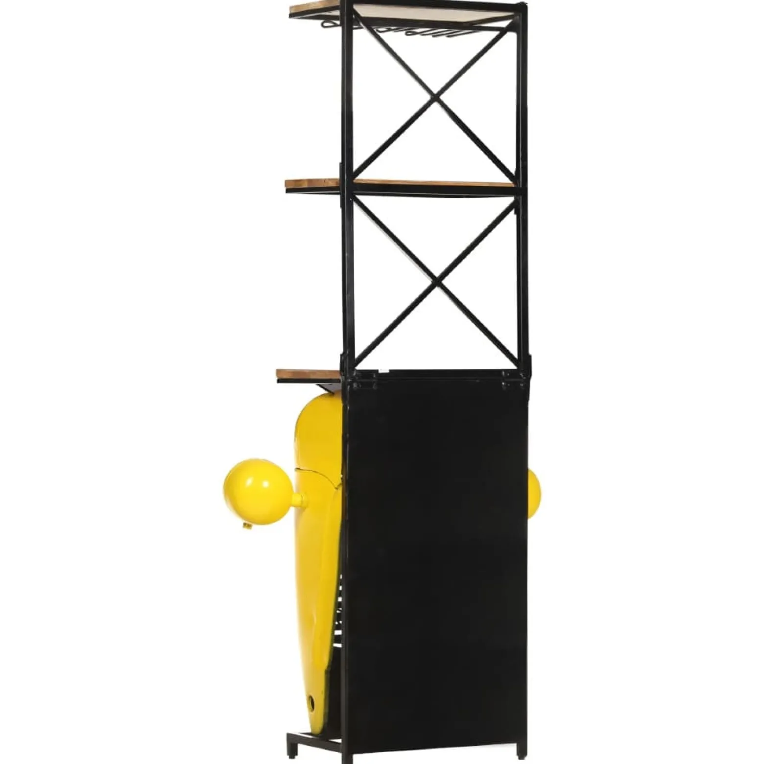 VidaXL Szafka na wino Żółty Drewno