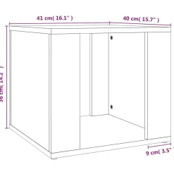 VidaXL Szafka nocna 41x40x36 cm