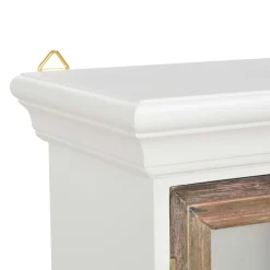 VidaXL Szafka wisząca Biały Materiał drewnopochodny