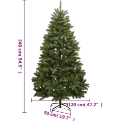 VidaXL sztuczna choinka Zielony 240 cm