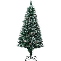 VidaXL Sztuczna choinka Zielony 150 x 93 cm