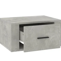 VidaXL Wisząca szafka nocna szarość betonu 50x36x25 cm