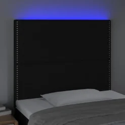 VidaXL Zagłówek do łóżka z LED czarny